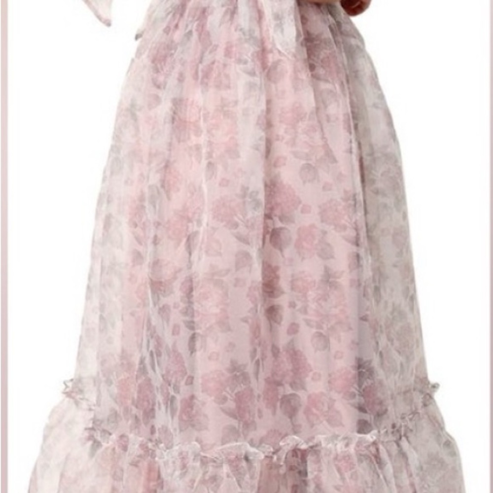 Petal & Pup Lavender Floret Midi Dress (S) - Picture 4 of 11